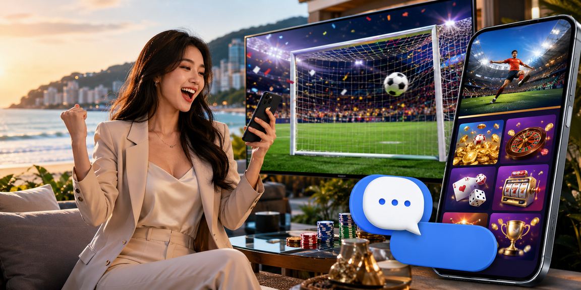 Người dùng tại Vũng Tàu chơi casino trực tuyến trên điện thoại di động tại bãi biển